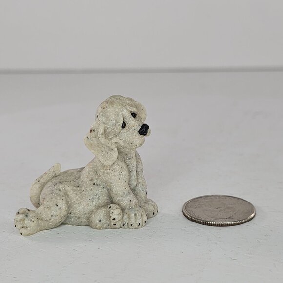 Quarry Critters Puppy Dog Miniature Figurine Second Nature Design - Picture 6 of 8